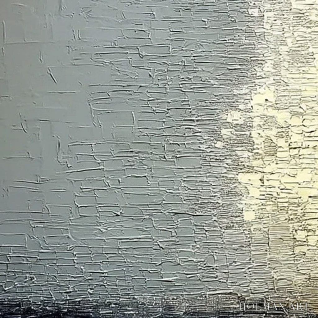 HOLMAN ART Stonehaven – Large Square Wabi Sabi Textured Abstract Painting - image 5