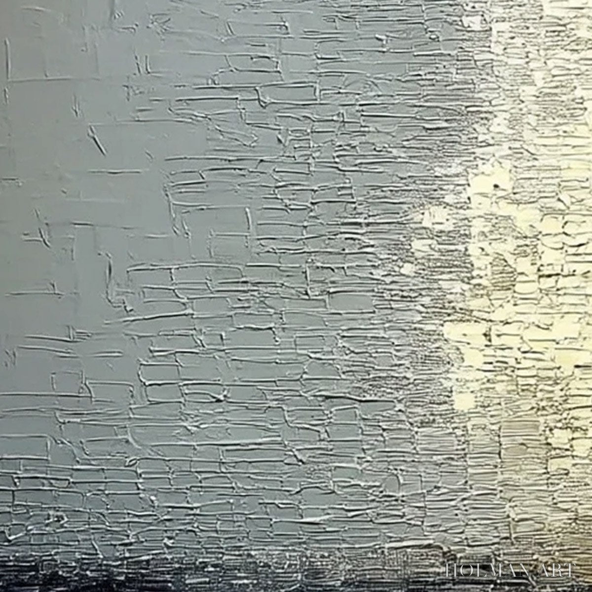 HOLMAN ART Stonehaven – Large Square Wabi Sabi Textured Abstract Painting - image 5