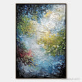 HOLMAN ART Celestial Pond – Heavily Textured Abstract Impasto Oil Painting - image 1