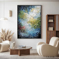 HOLMAN ART Celestial Pond – Heavily Textured Abstract Impasto Oil Painting - image 2