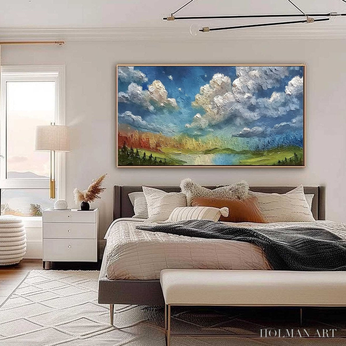 HOLMAN ART Chromatic Horizon – Large Textured Abstract Cityscape Landscape Painting - image 6