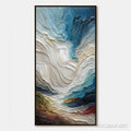 HOLMAN ART Stratum – Vertical Abstract Impasto Landscape Painting - image 1