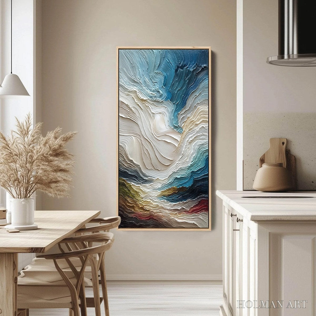HOLMAN ART Stratum – Vertical Abstract Impasto Landscape Painting - image 2