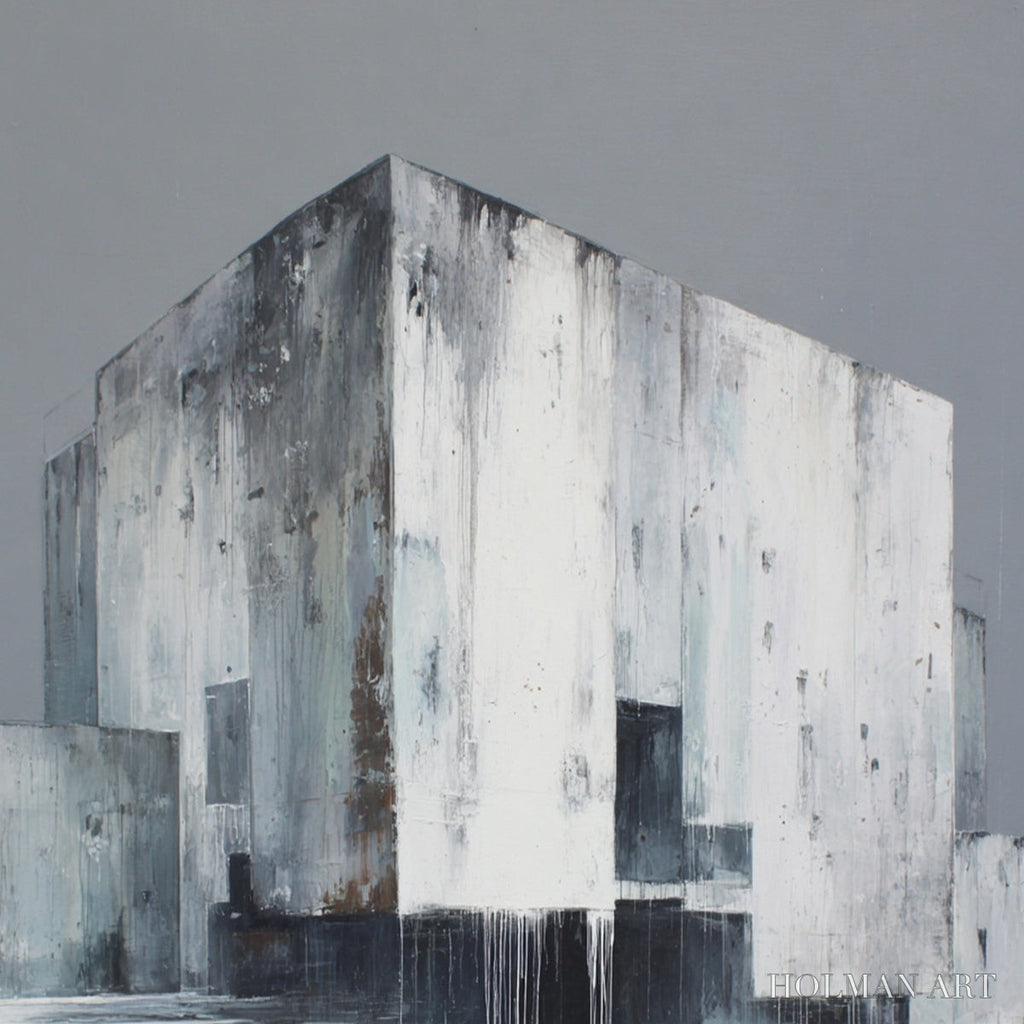 HOLMAN ART Monolithic Echo – Minimalist Abstract Architectural Painting - image 3