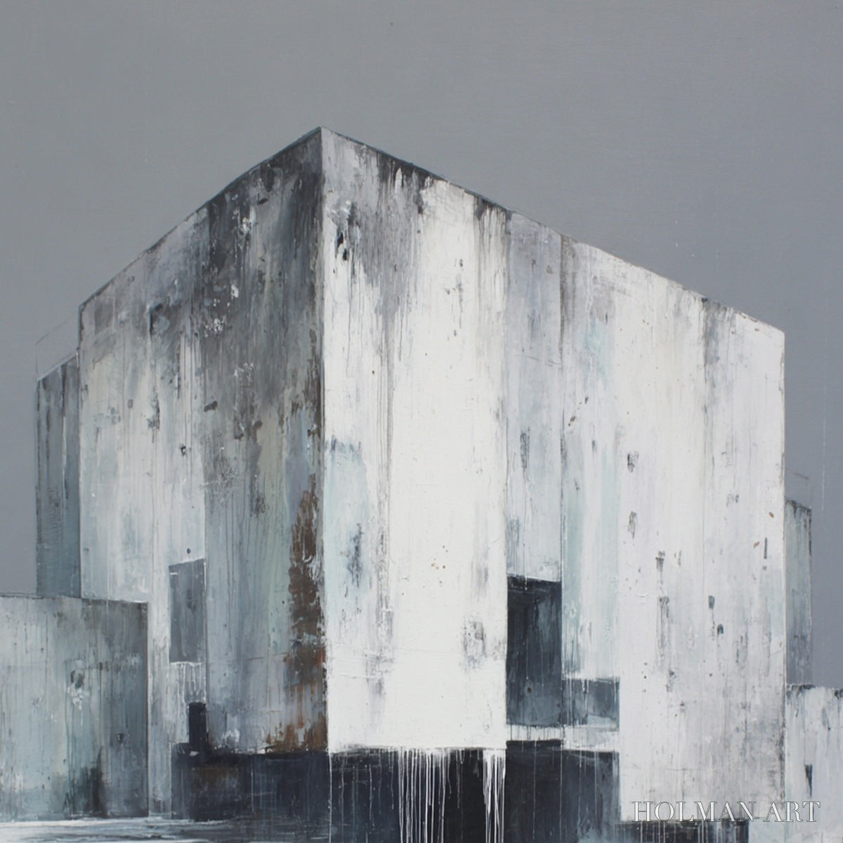 HOLMAN ART Monolithic Echo – Minimalist Abstract Architectural Painting - image 3