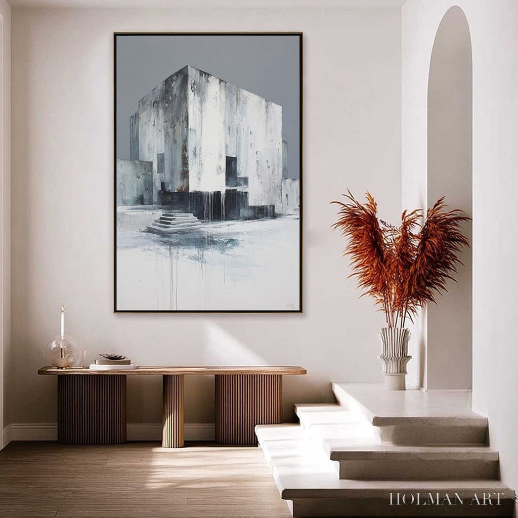 HOLMAN ART Monolithic Echo – Minimalist Abstract Architectural Painting - image 4