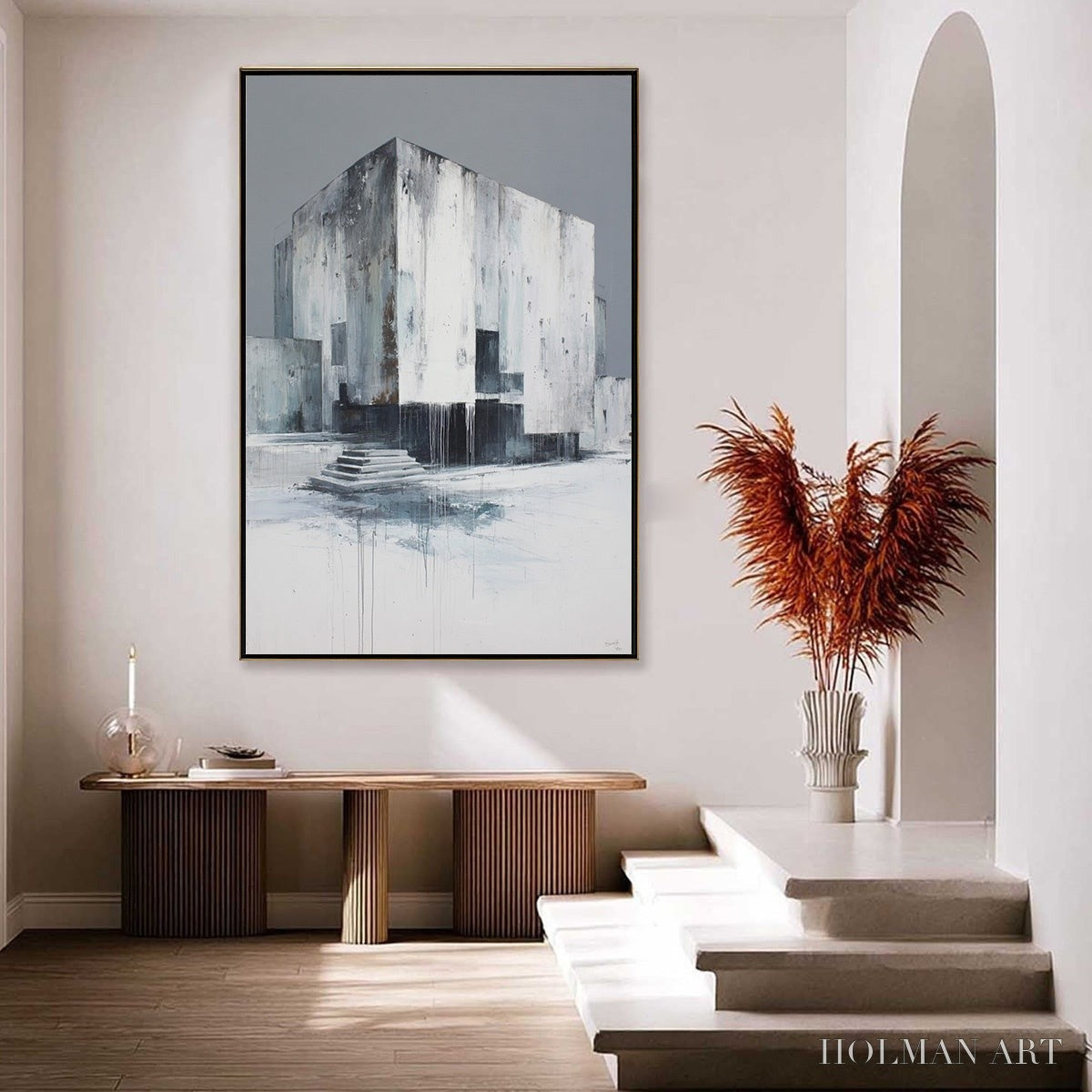 HOLMAN ART Monolithic Echo – Minimalist Abstract Architectural Painting - image 4