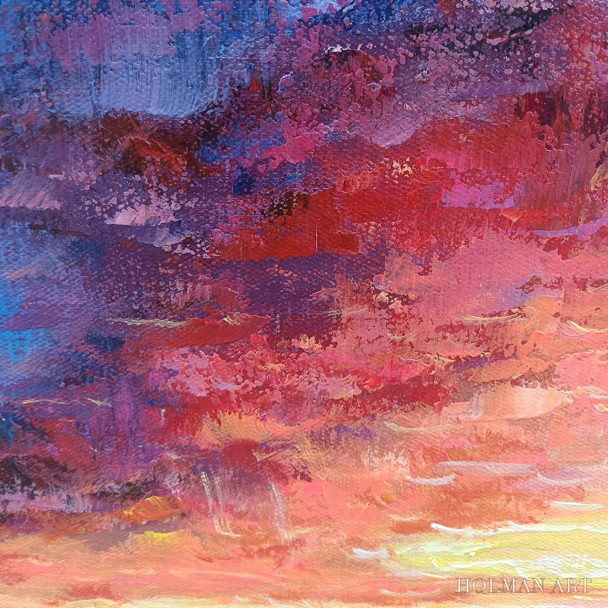 HOLMAN ART Ready to Ship | Golden Hour | 28''X28'' | 70x70cm | Wood Frame - image 4