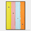 HOLMAN ART Candy Stripe Serenade – Minimalist Pastel Textured Oil Painting - image 1