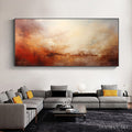 HOLMAN ART Ember Sky – Abstract Landscape Textured Oil Painting in Warm Tones - image 2