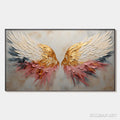 HOLMAN ART Seraph'S Grace – Angelic Wings Impasto Oil Painting - image 1