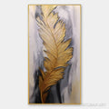 HOLMAN ART Blemished Sky – Abstract Feather Oil Painting - image 1