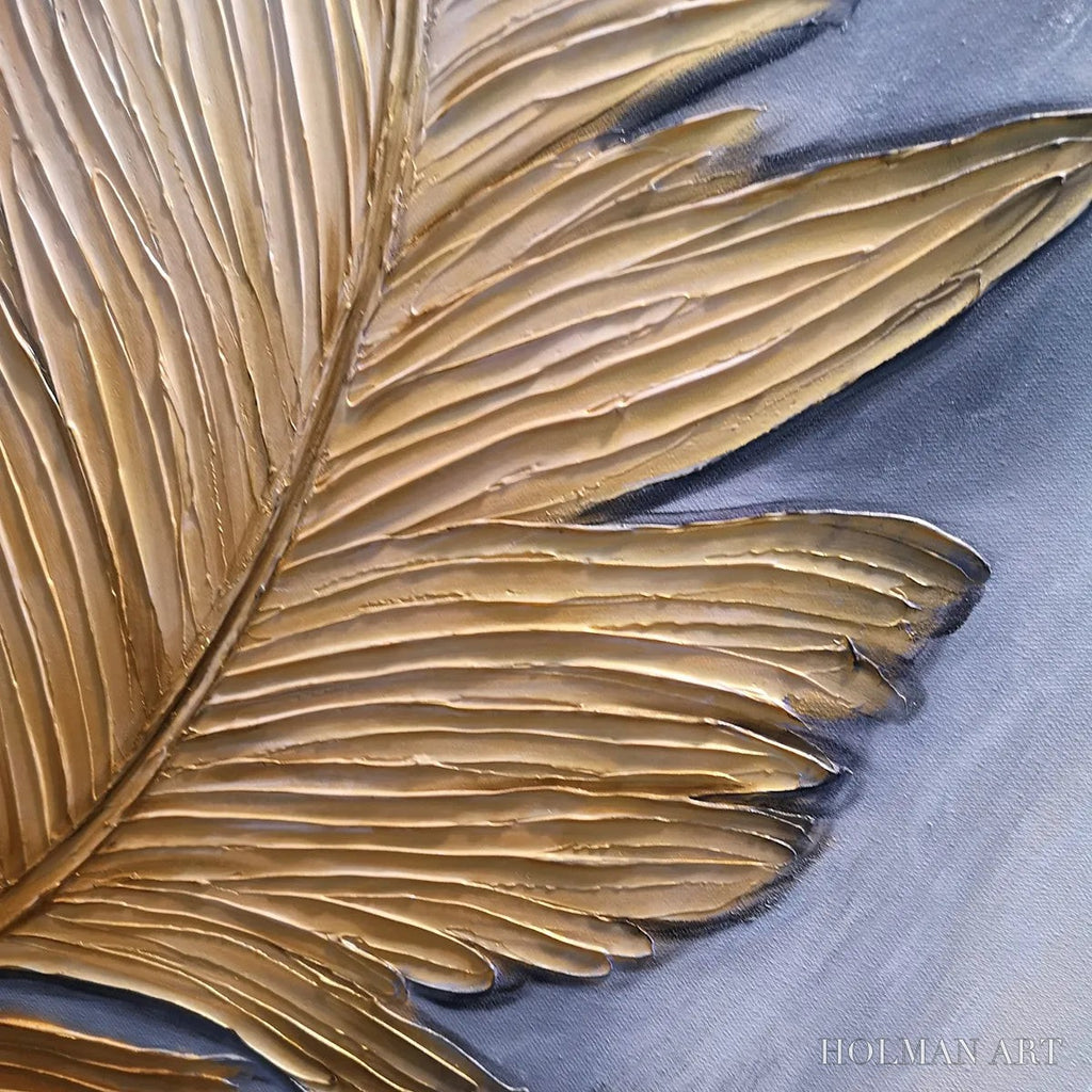 HOLMAN ART Blemished Sky – Abstract Feather Oil Painting - image 5