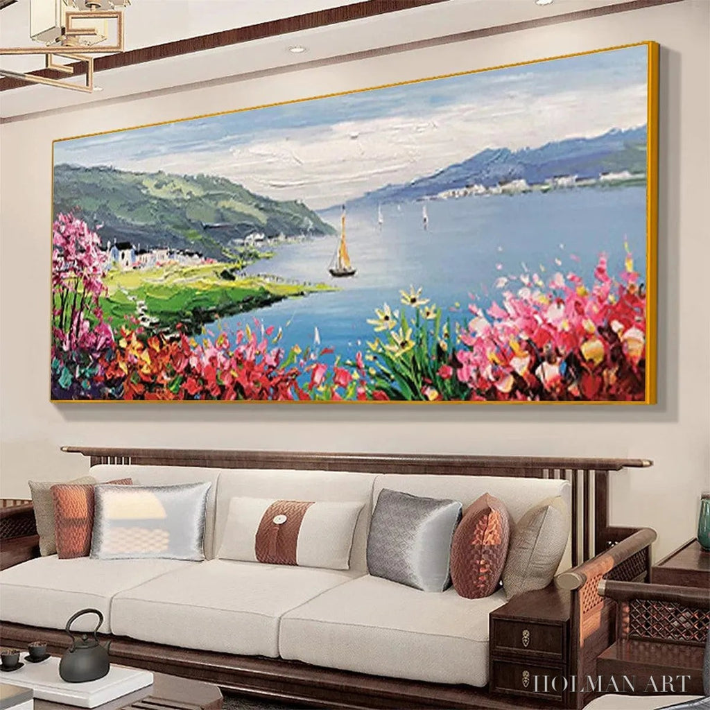 HOLMAN ART Seaside Charm – Impressionist Coastal Landscape Painting - image 4