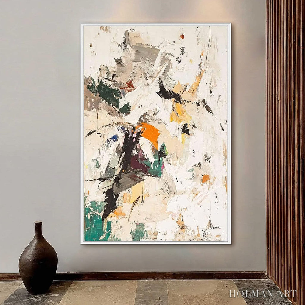 HOLMAN ART Winter'S Kiss – Textured Abstract Impasto Oil Painting - image 4