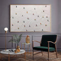 HOLMAN ART Ski Slopes – Minimalist Painting of Skiers on a Snowy Slope - image 2