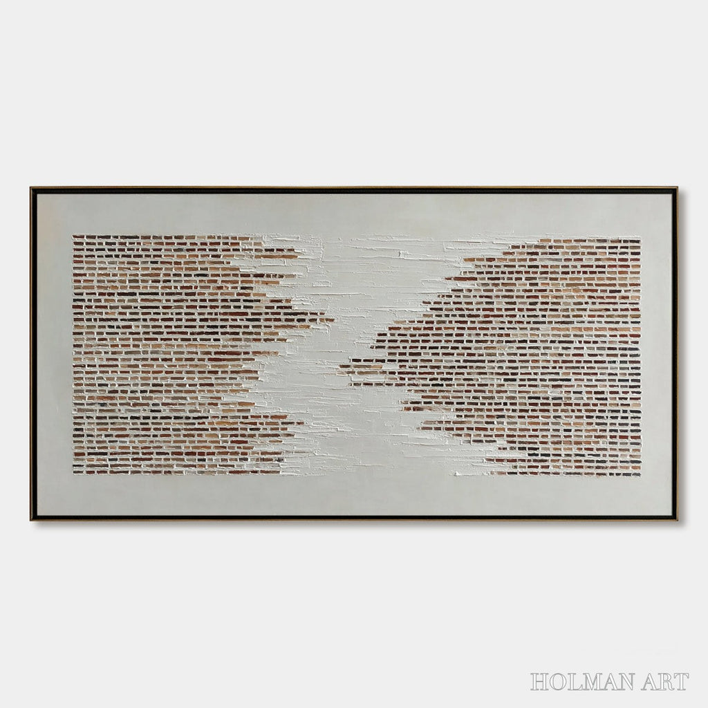 HOLMAN ART Fragments – Textured Minimalist Painting of Deconstructed Architecture - image 1