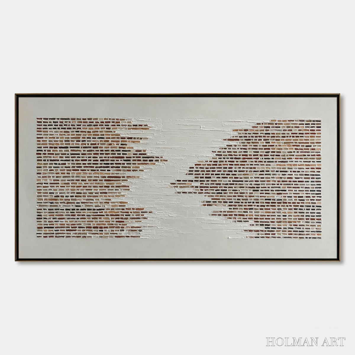 HOLMAN ART Fragments – Textured Minimalist Painting of Deconstructed Architecture - image 1
