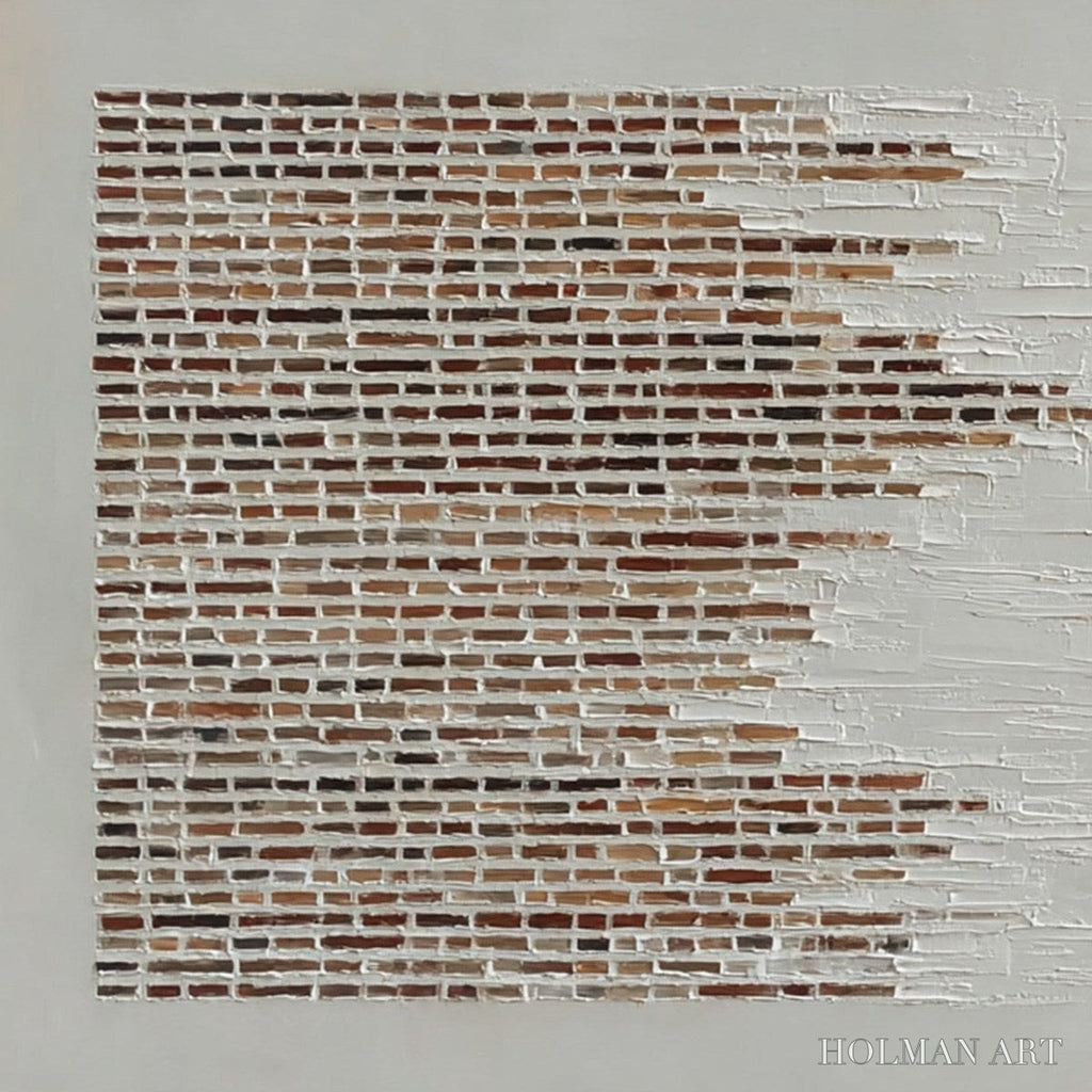 HOLMAN ART Fragments – Textured Minimalist Painting of Deconstructed Architecture - image 3