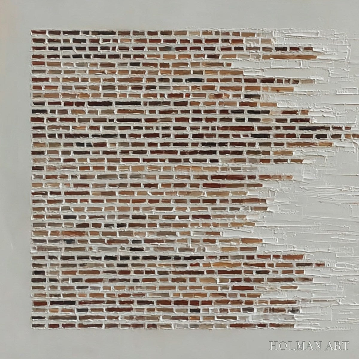 HOLMAN ART Fragments – Textured Minimalist Painting of Deconstructed Architecture - image 3