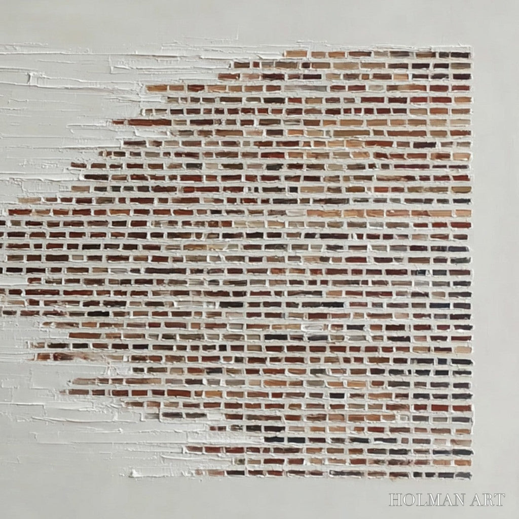 HOLMAN ART Fragments – Textured Minimalist Painting of Deconstructed Architecture - image 5