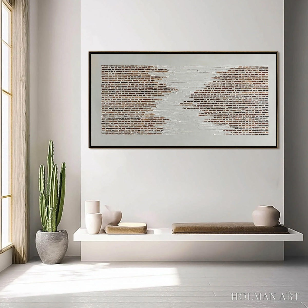 HOLMAN ART Fragments – Textured Minimalist Painting of Deconstructed Architecture - image 6