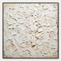 HOLMAN ART Alabaster Petals – Textured Wabi Sabi Abstract Impasto Painting - image 1