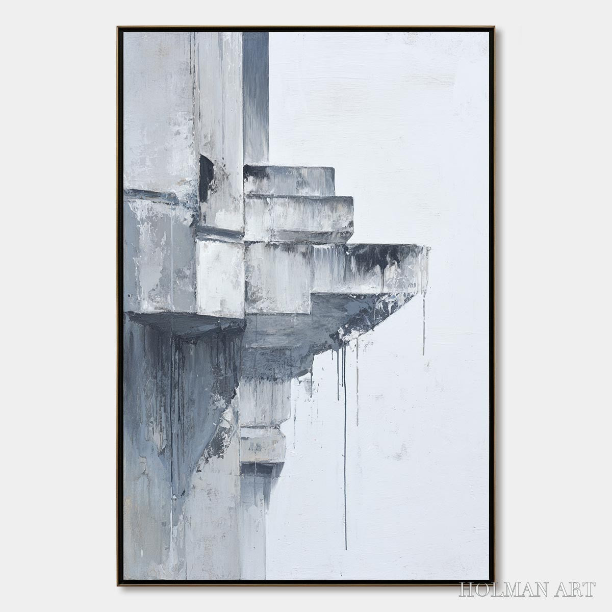HOLMAN ART Ascent – Minimalist Architectural Abstract Painting - image 1