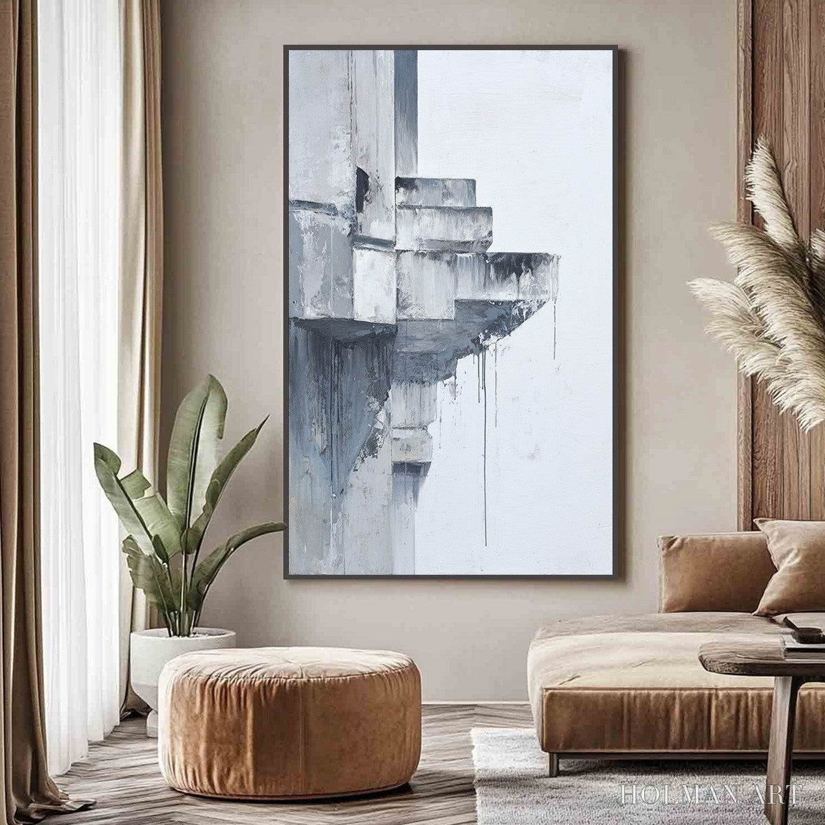 HOLMAN ART Ascent – Minimalist Architectural Abstract Painting - image 2