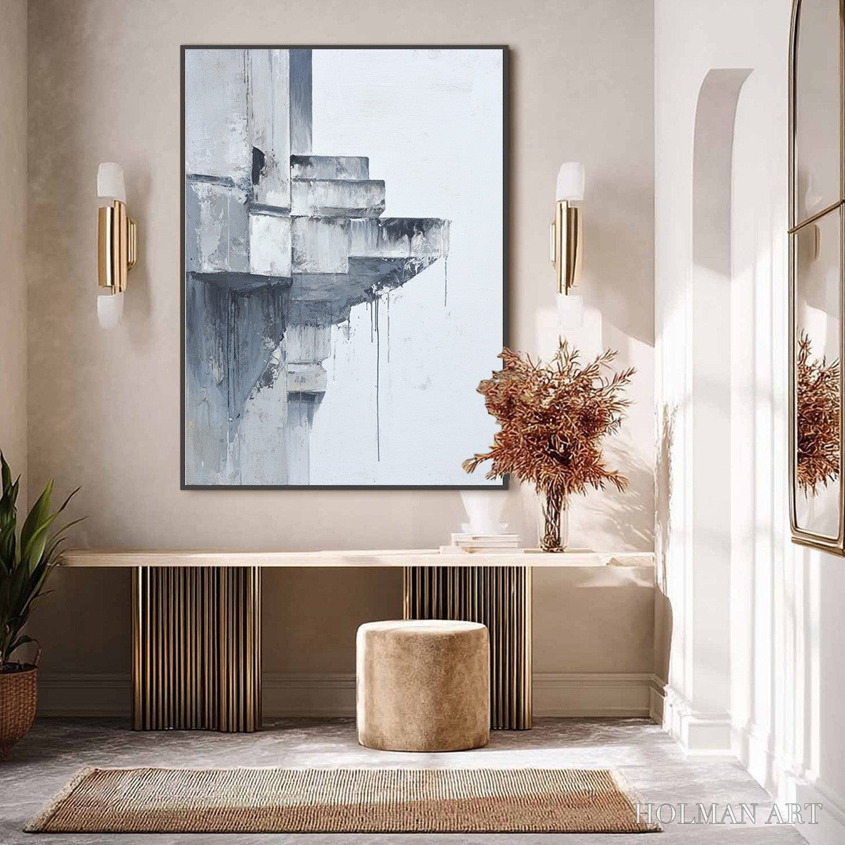 HOLMAN ART Ascent – Minimalist Architectural Abstract Painting - image 4