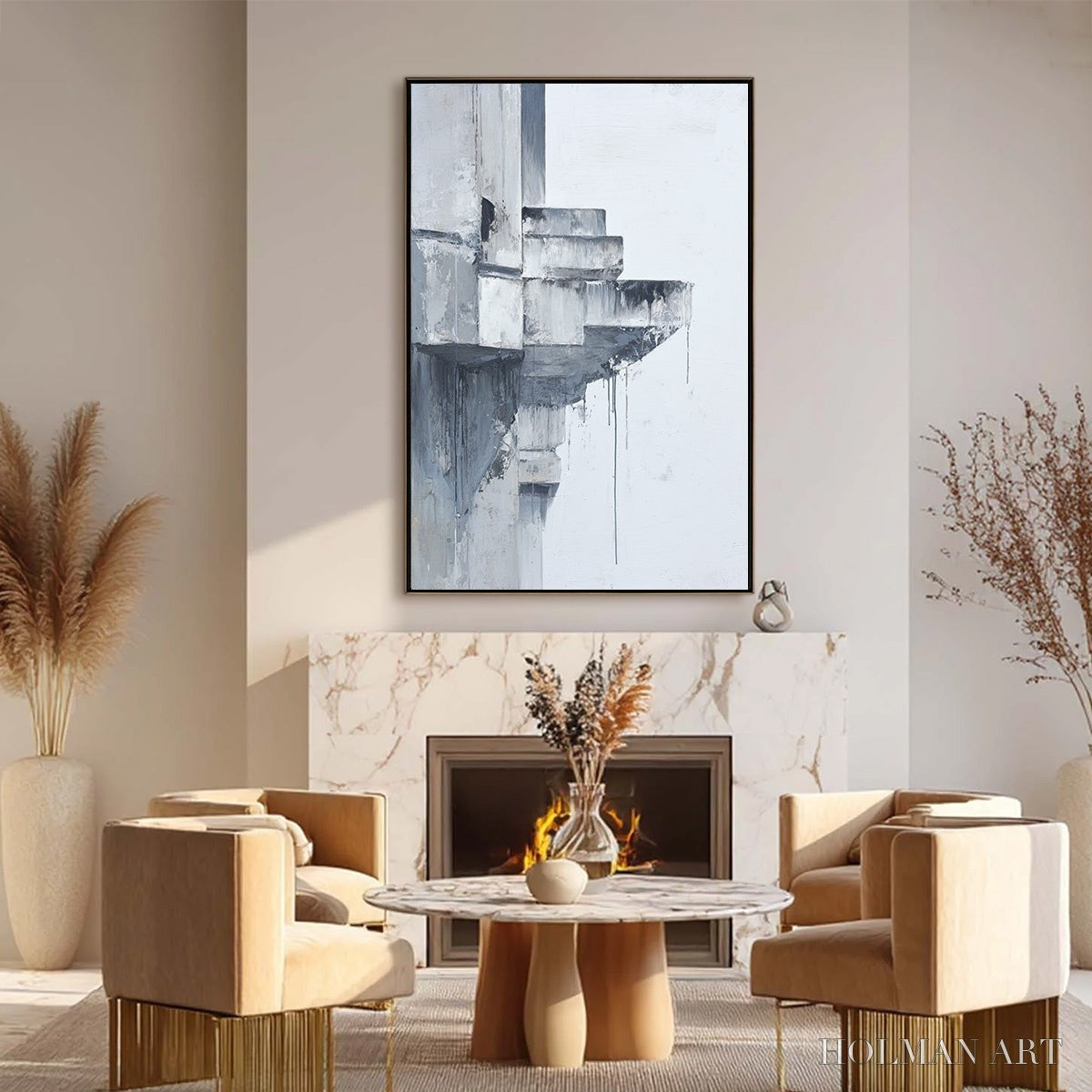 HOLMAN ART Ascent – Minimalist Architectural Abstract Painting - image 6