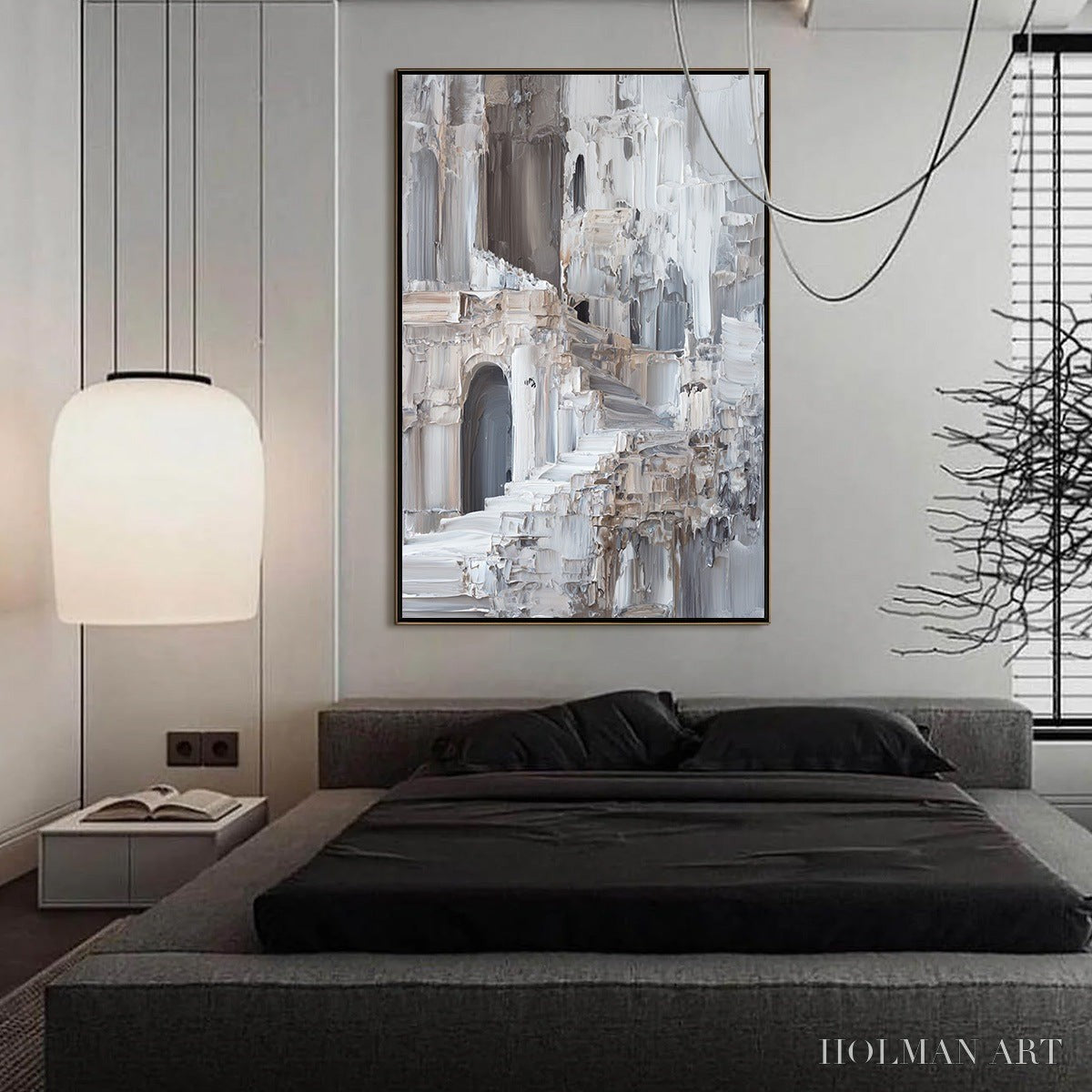HOLMAN ART Echoes of Stone – Textured Impasto Architectural Painting - image 6
