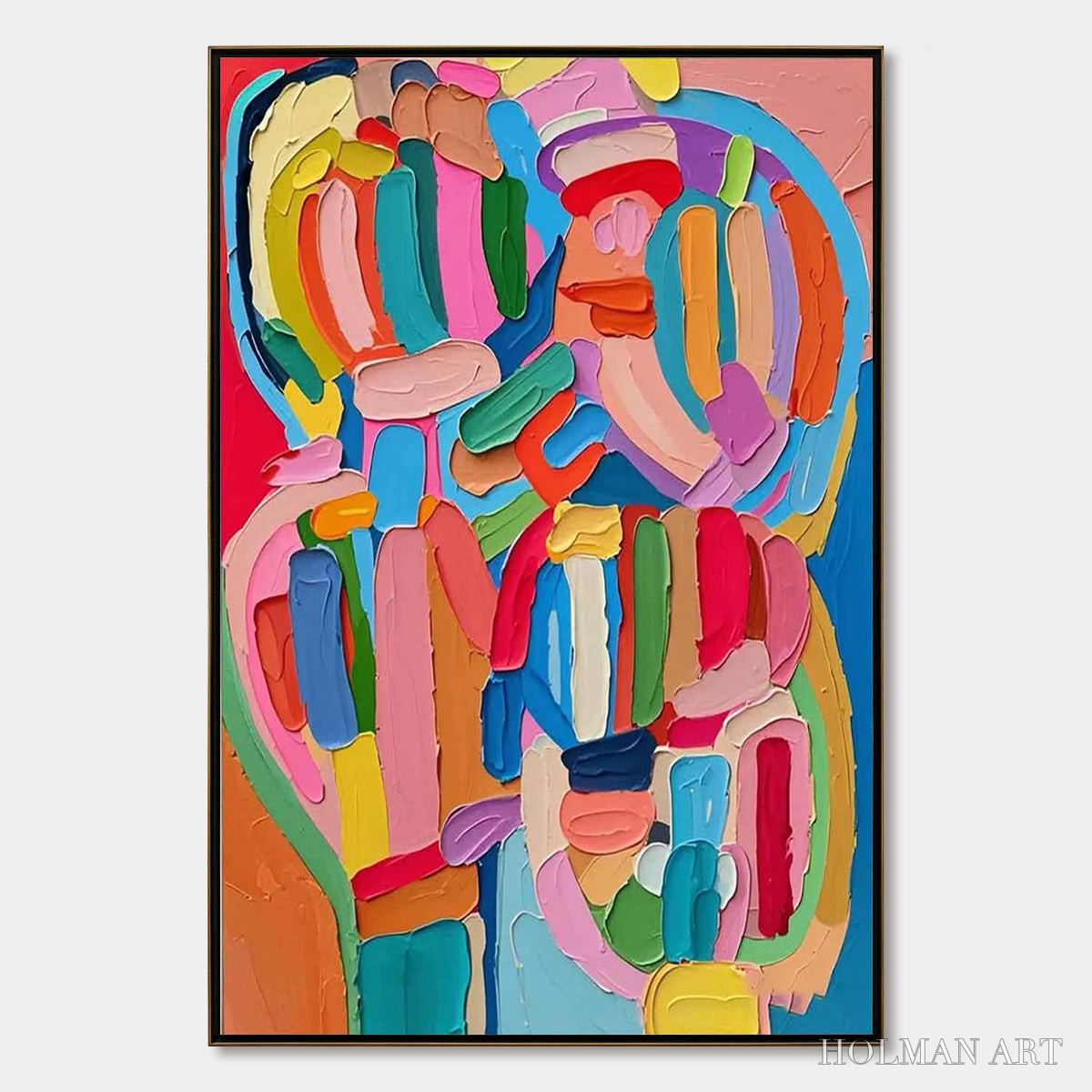 HOLMAN ART Carnival Echo – Impasto Abstract Colorful Painting - image 1