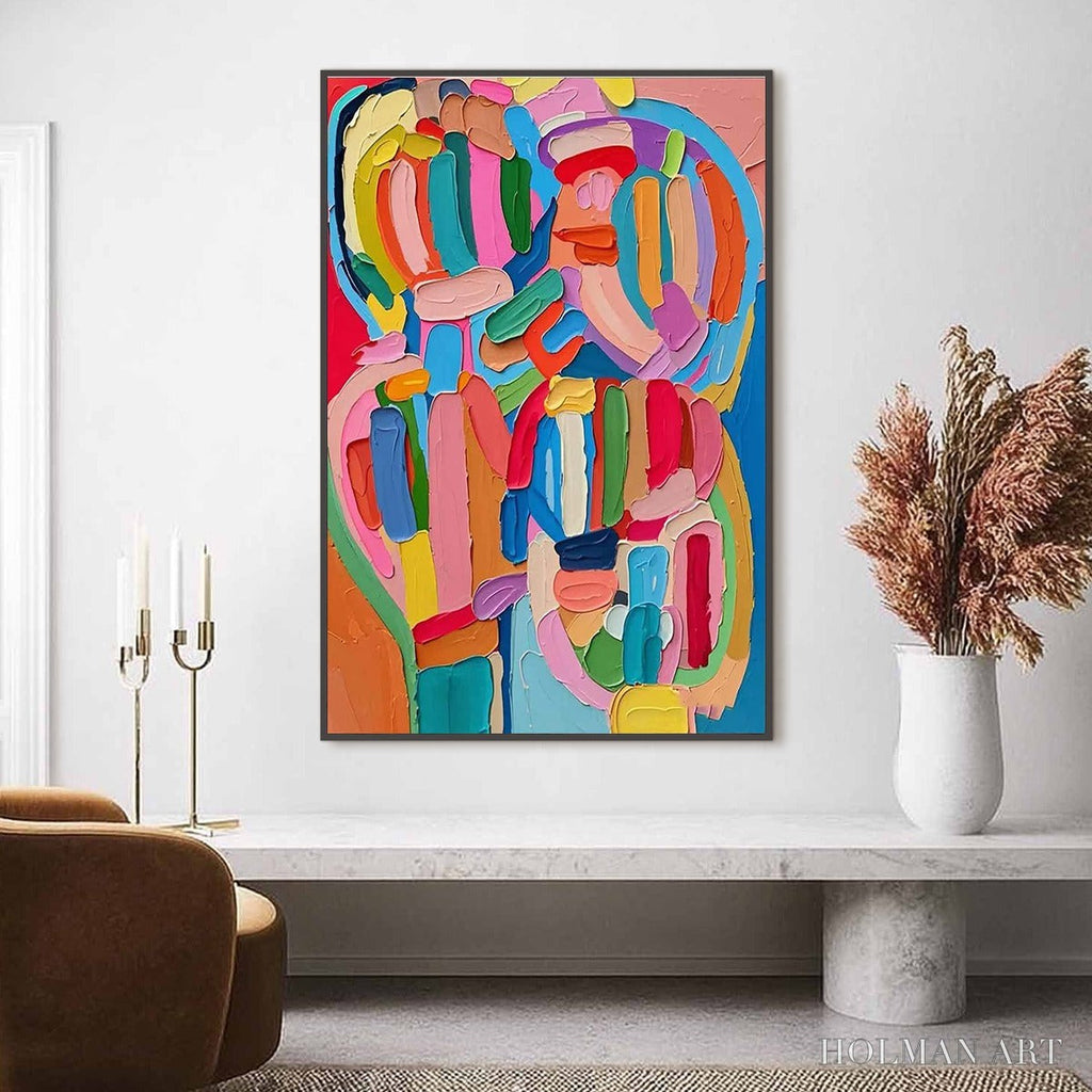 HOLMAN ART Carnival Echo – Impasto Abstract Colorful Painting - image 2