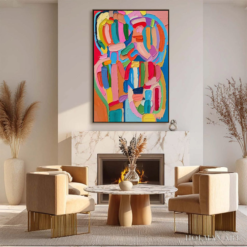 HOLMAN ART Carnival Echo – Impasto Abstract Colorful Painting - image 3