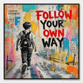 HOLMAN ART City Courage – Urban Pop Art Inspirational Painting - image 1