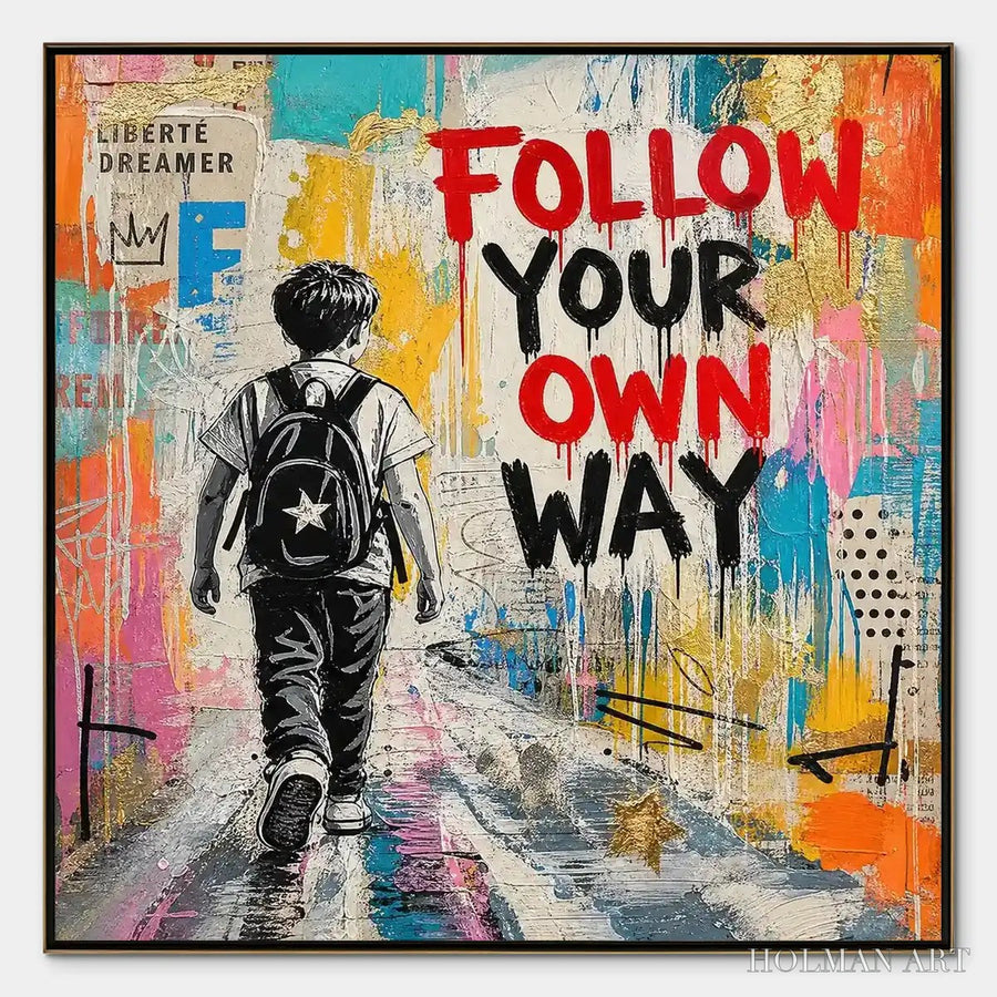 City Courage – Urban Pop Art Inspirational Painting