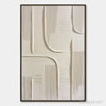 HOLMAN ART Urban Pathways – Textured Minimalist Wabi Sabi Abstract - image 1