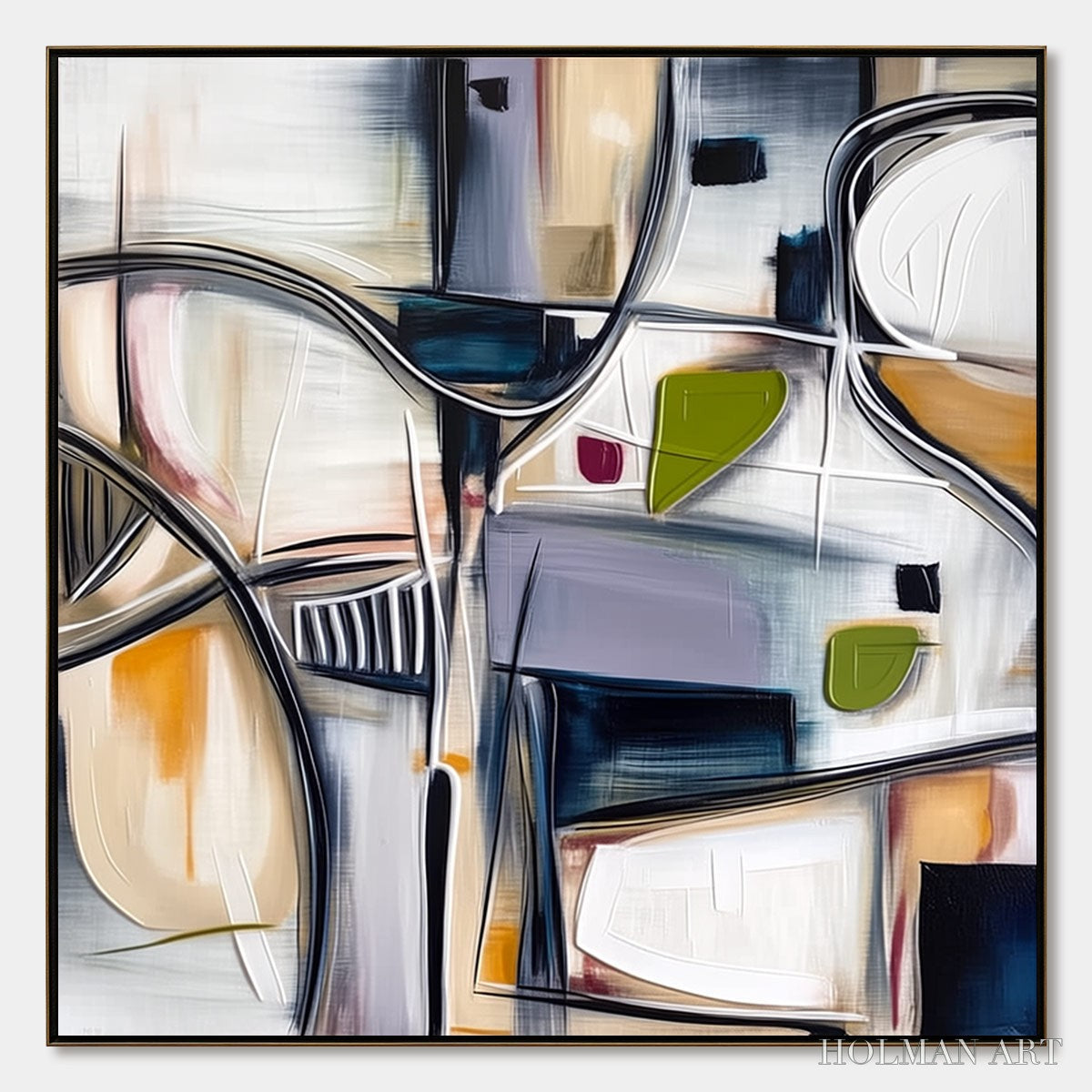 HOLMAN ART Intersection – Dynamic Modern Abstract Textured - image 1