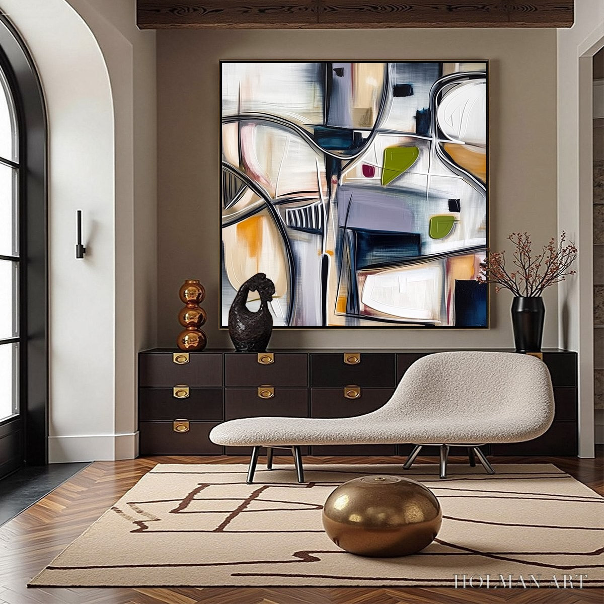 HOLMAN ART Intersection – Dynamic Modern Abstract Textured - image 2