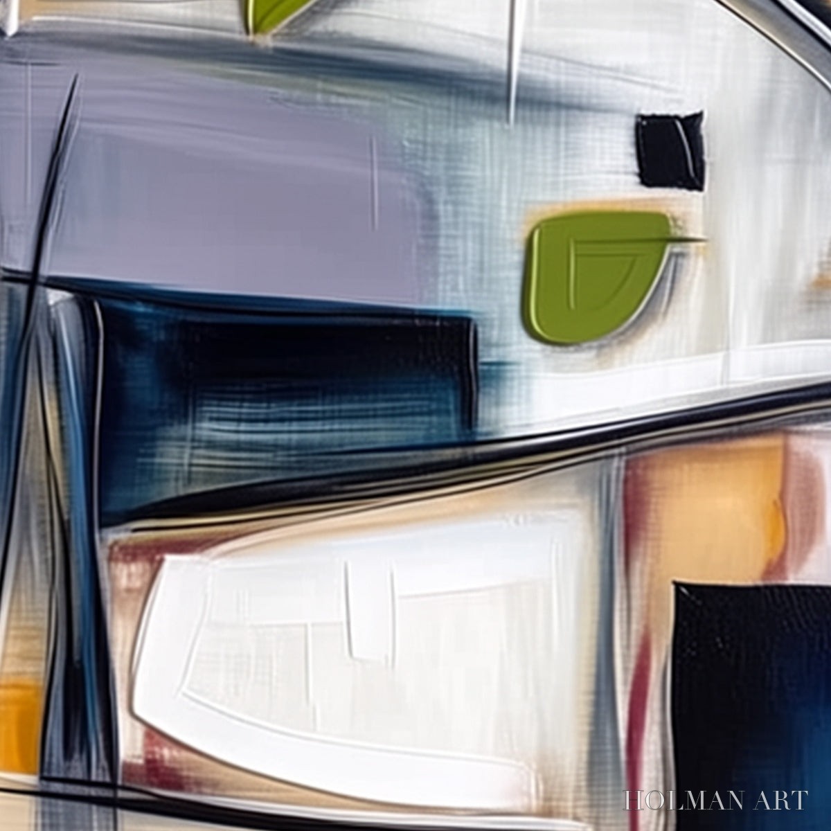 HOLMAN ART Intersection – Dynamic Modern Abstract Textured - image 3