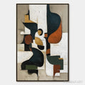 HOLMAN ART Urban Fragments – Textured Vertical Abstract Painting for Modern Decor - image 1