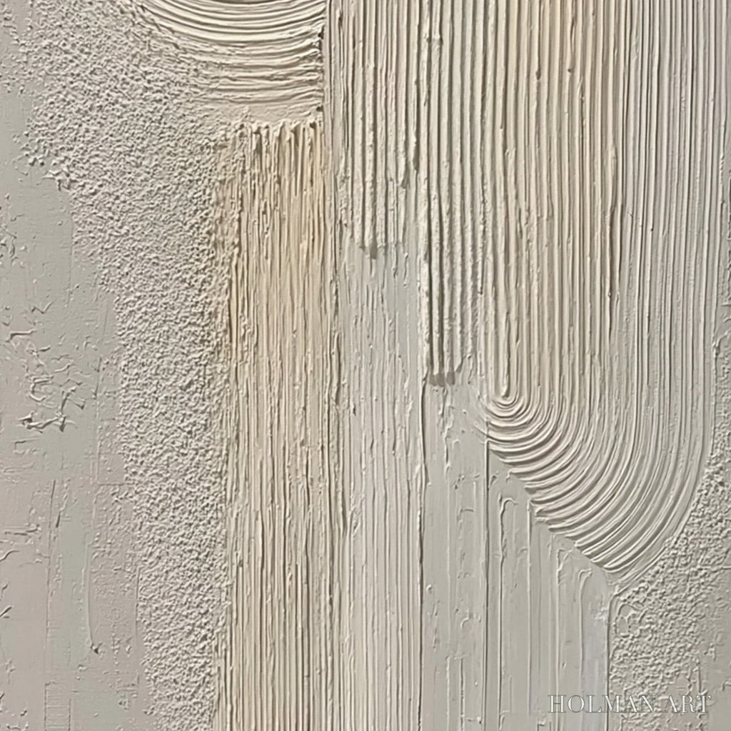 HOLMAN ART Urban Sanctuary – Textured Minimalist Arch Abstract Painting - image 5