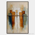 HOLMAN ART Urban Reflections – Textured Abstract Cityscape Reflection Oil Painting - image 1