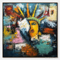 HOLMAN ART Liberty Unleashed – Vibrant Abstract Palette Knife Painting of a Modern Icon - image 1