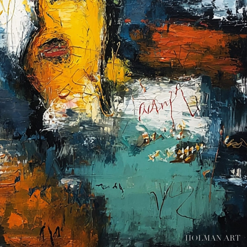 HOLMAN ART Liberty Unleashed – Vibrant Abstract Palette Knife Painting of a Modern Icon - image 3