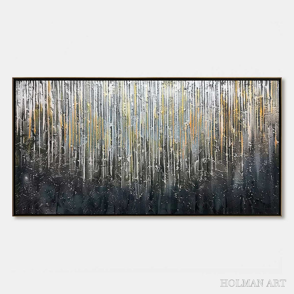 HOLMAN ART Urban Cascade – Large Textured Abstract Palette Knife Painting - image 1