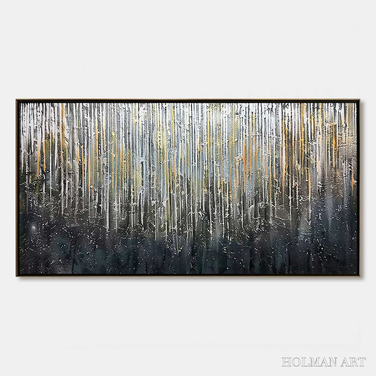 HOLMAN ART Urban Cascade – Large Textured Abstract Palette Knife Painting - image 1