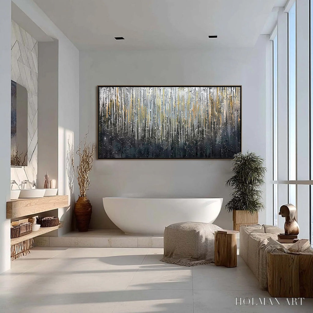 HOLMAN ART Urban Cascade – Large Textured Abstract Palette Knife Painting - image 4