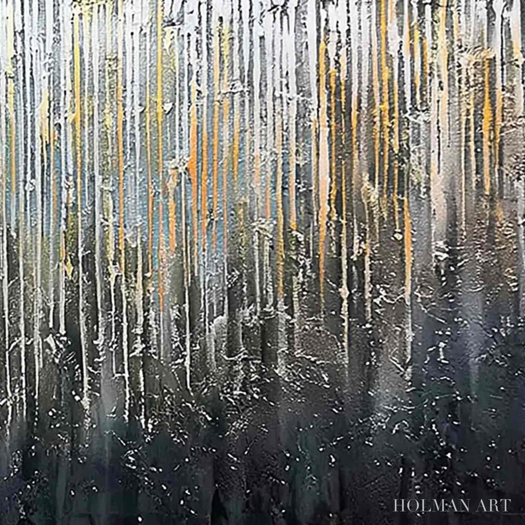HOLMAN ART Urban Cascade – Large Textured Abstract Palette Knife Painting - image 5
